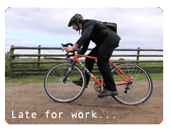 Late for work...