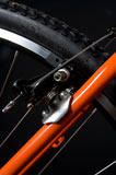 Removable rim brake mounts give a clean look if you use the disc mounts fitted to frame and fork.