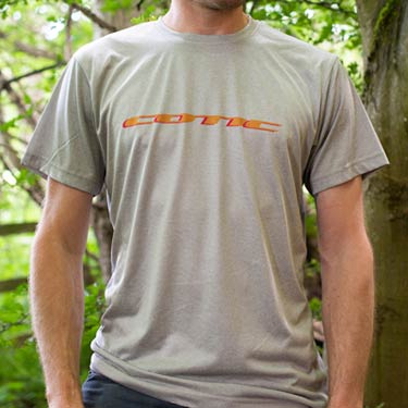 Tech riding T's. Poly fabric; silky & lightweight with a casual look.