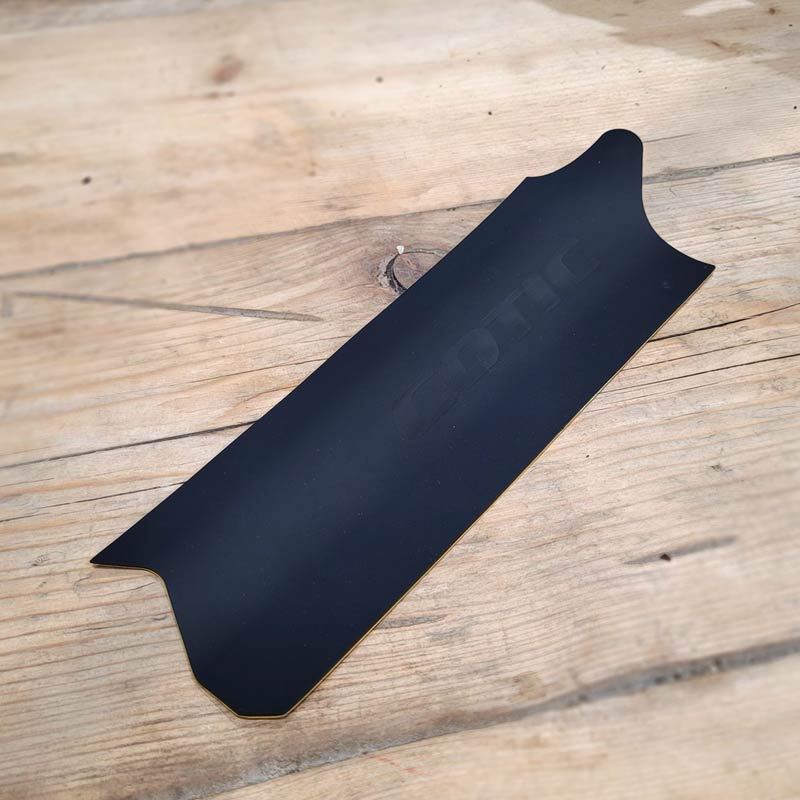 Spare droplink stick on rubber swingarm protector