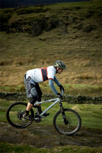 Cy riding the Hemlock