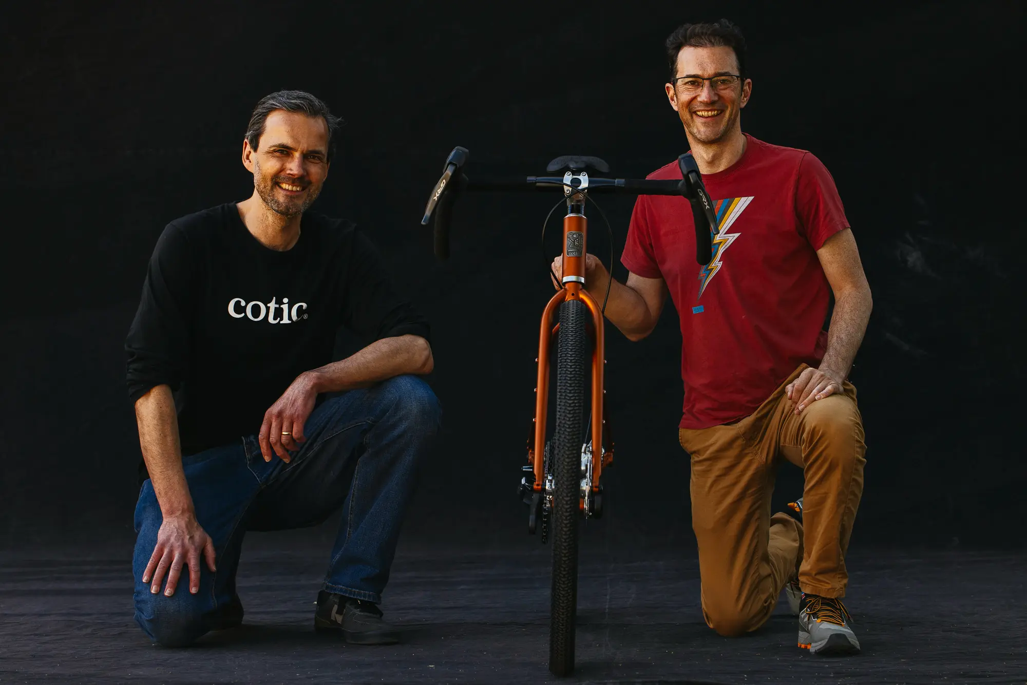 The Radavist catch Cy and Paul of Cotic at Bespoked 2026, Peckham