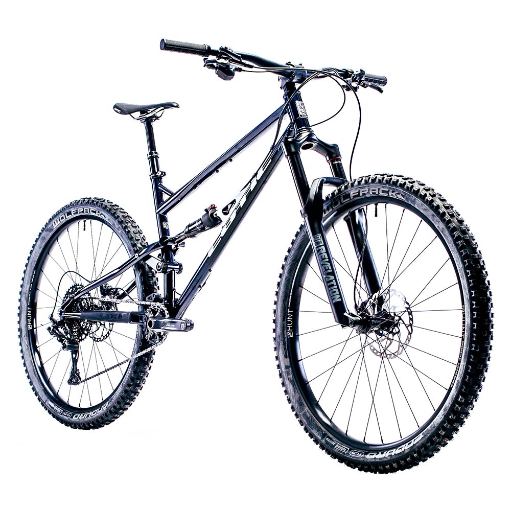 Cotic Jeht in Gloss Midnight, steel full suspension mountain bike, 29 mountain bike, 140mm travel, reynolds 853, long geometry