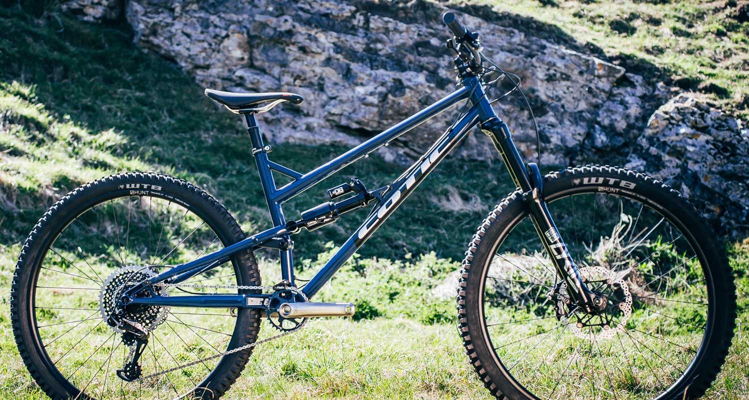 Cotic RocketMAX in Navy Blue, steel full suspension mountain bike, enduro, 29, 29er, twentyniner, Peak District, demo